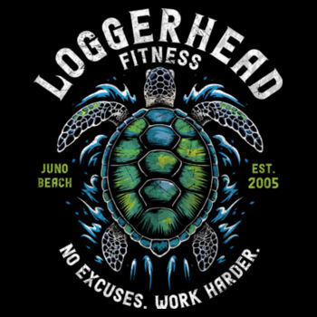 LOGGERHEAD FITNESS - WORK HARDER - WOMEN'S FITTED T-SHIRT - $NYJQW4$ Design