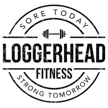 LOGGERHEAD FITNESS - BADGE - WOMEN'S CROPPED T-SHIRT - $8DTE37$ Design