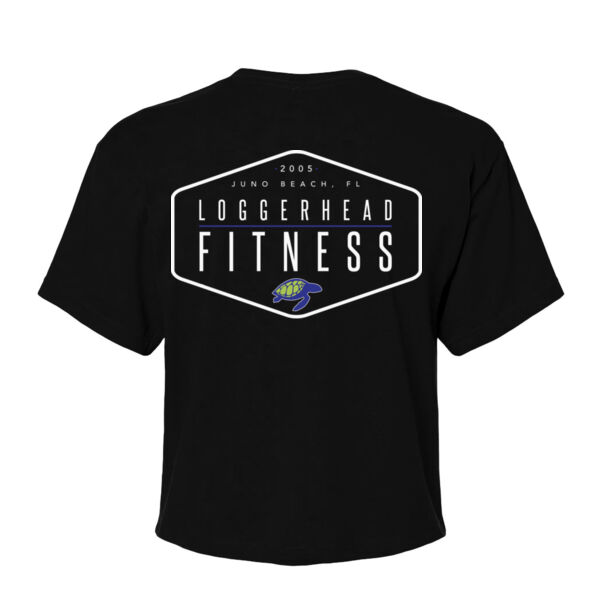 LOGGERHEAD FITNESS - HEXAGON - WOMEN'S CROPPED T-SHIRT - $35VZTW$ Thumbnail