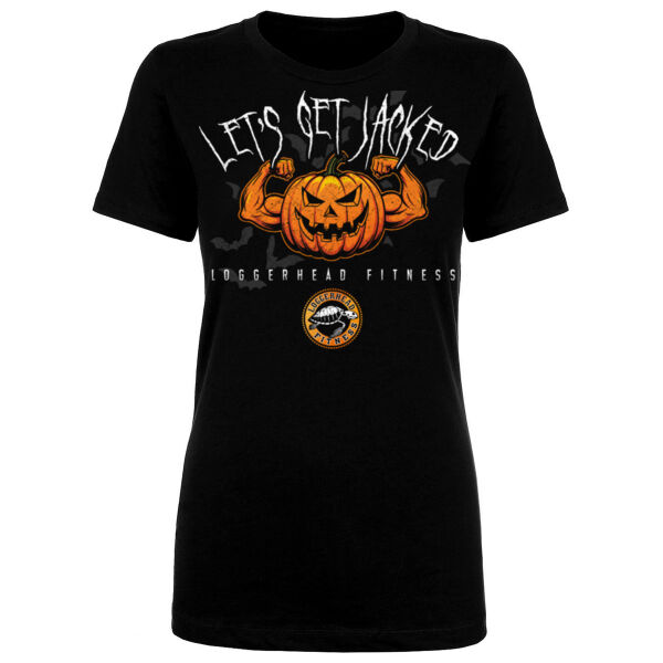 LET'S GET JACKED - WOMEN'S FITTED T-SHIRT Thumbnail