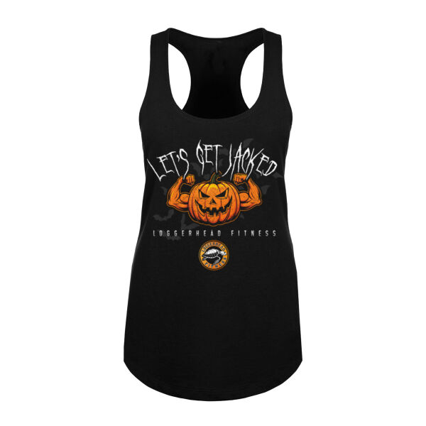 LET'S GET JACKED - WOMEN'S FITTED TANK TOP Thumbnail